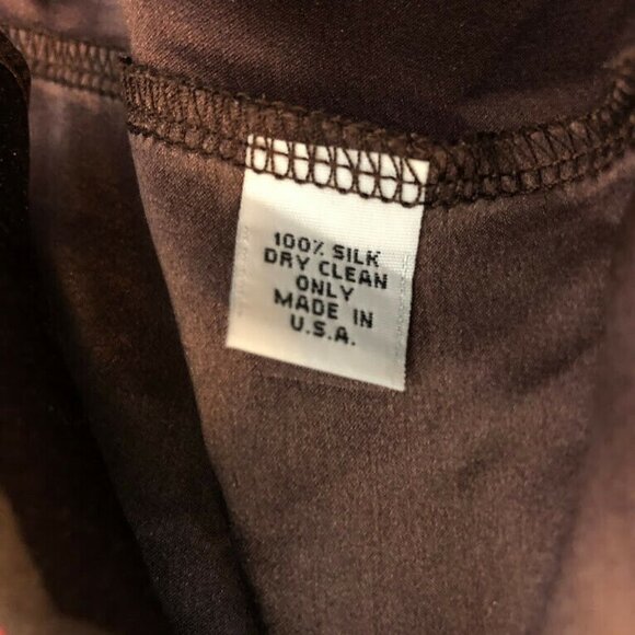 Alice & Trixie XS Silk Brown Floral Racerback Tank - Picture 5 of 6